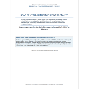 Ebook 10 – SEAP pentru autorități contractante